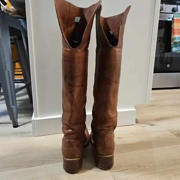 Vintage Frye Campus OTK 14L Boots 8.5 Gorgeous Cognac Patina 😍 - Picture 6 of 11